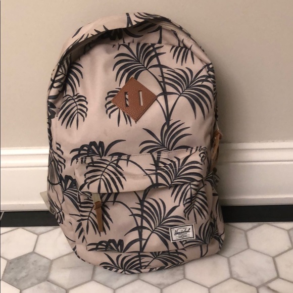 herschel backpack palm leaves